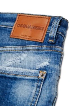 DSQUARED2 Straight Jeans With Tears And Stains - Clement -Bambini Abbigliamento Negozio DQ01Q3D0ABYDQ01 04 c2206f5b edaf 4919 b55a d3ffdc52f649