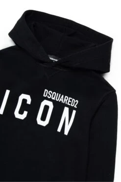 DSQUARED2 Cotton Hooded Sweatshirt With Logo Icon -Bambini Abbigliamento Negozio DQ049VD002YDQ900 03