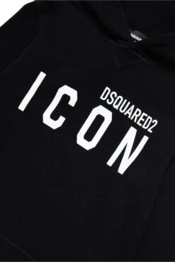 DSQUARED2 Cotton Hooded Sweatshirt With Logo Icon -Bambini Abbigliamento Negozio DQ049VD002YDQ900 04