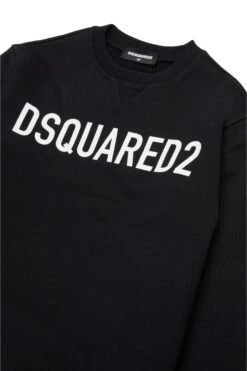 DSQUARED2 Organic Cotton Crew-neck Sweatshirt With Logo -Bambini Abbigliamento Negozio DQ2009D0A4DDQ900 03