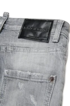 DSQUARED2 Grey Straight Jeans With Colour Spots - 642 -Bambini Abbigliamento Negozio DQ2252D0ABTDQ03 04