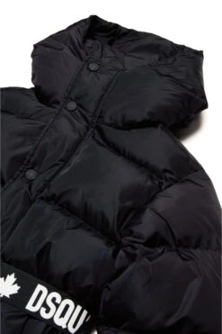 DSQUARED2 Long Padded Jacket With Branded Belt -Bambini Abbigliamento Negozio DQ2439D00BNDQ900 03