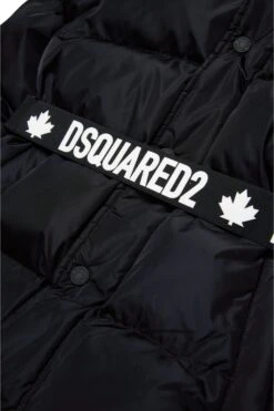 DSQUARED2 Long Padded Jacket With Branded Belt -Bambini Abbigliamento Negozio DQ2439D00BNDQ900 04