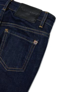 DSQUARED2 Dark Blue Slim Jeans - Flare Twiggy Jean -Bambini Abbigliamento Negozio DQ2633D0AAMDQ01 04