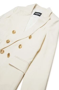 DSQUARED2 Double-breasted Twill Jacket -Bambini Abbigliamento Negozio DQ2712D0ACADQ104 03 1f38d13b af0a 4e1f 909b c016338f456f
