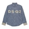 DSQUARED2 Check Allover Shirt With DSQ2 Logo