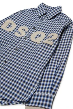 DSQUARED2 Check Allover Shirt With DSQ2 Logo -Bambini Abbigliamento Negozio DQ2724D0ABPDQ870 03 c7e077ea 7429 43cd b96d d97eda586049
