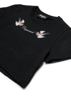 DSQUARED2 T-shirt With Birds Print 6 DSQUARED2 T-shirt With Birds Print -Bambini Abbigliamento Negozio DQ2729D00MMDQ900 03 a5d889ba 7ad9 43fb 8276 67373706f449