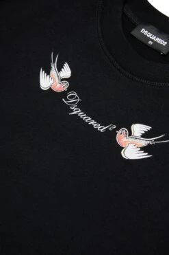 DSQUARED2 Birds Print Sweatshirt -Bambini Abbigliamento Negozio DQ2731D009BDQ900 04 e0967dc8 b437 4ada 9710 d945f9fc4330