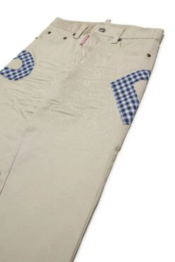 DSQUARED2 Gabardine Pants With Maxi Logo -Bambini Abbigliamento Negozio DQ2734D00XCDQ717 03 db3490a1 8d1a 41a3 ab0c 0889bf1890ca