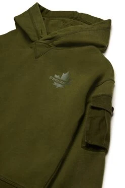 DSQUARED2 Sweatshirt With Maple Leaf 6 DSQUARED2 Sweatshirt With Maple Leaf -Bambini Abbigliamento Negozio DQ2735D0AC6DQ513 03