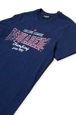 DSQUARED2 T-shirt With College Print -Bambini Abbigliamento Negozio DQ2742D0ACDDQ880 03