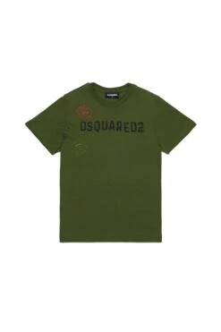 DSQUARED2 T-shirt With Passport Graphics