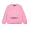 DSQUARED2 Crew-neck Sweatshirt With Maple Leaf Outline