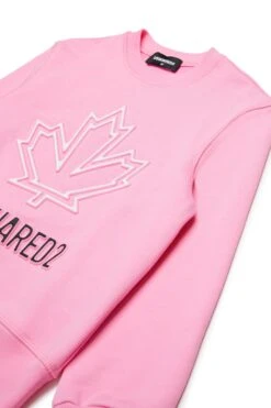 DSQUARED2 Crew-neck Sweatshirt With Maple Leaf Outline 7 DSQUARED2 Crew-neck Sweatshirt With Maple Leaf Outline -Bambini Abbigliamento Negozio DQ2786D0A9UDQ321 03 8daf9742 56ea 4e17 ab55 74a76aec6387