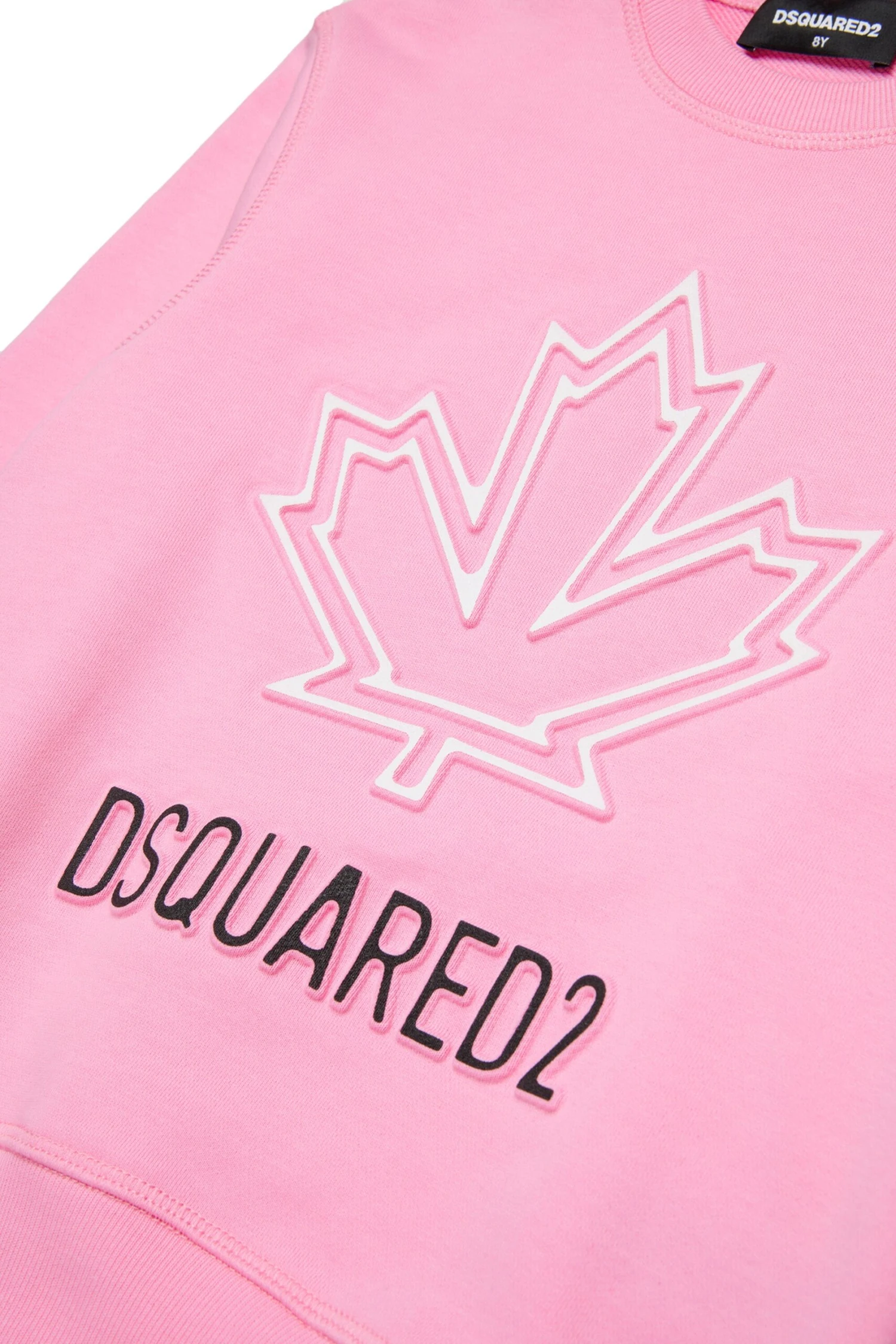 DSQUARED2 Crew-neck Sweatshirt With Maple Leaf Outline 4 DSQUARED2 Crew-neck Sweatshirt With Maple Leaf Outline - immagine 4
