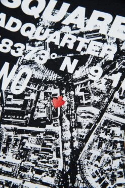 DSQUARED2 T-shirt With D2 Headquarters Print -Bambini Abbigliamento Negozio DQ2801D004GDQ900 04