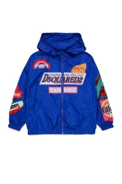 DSQUARED2 Windbreaker Jacket With Urban Graphics