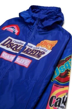 DSQUARED2 Windbreaker Jacket With Urban Graphics -Bambini Abbigliamento Negozio DQ2804D0AC9DQ870 03