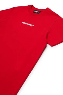 DSQUARED2 T-shirt With Rubber Effect Logo -Bambini Abbigliamento Negozio DQ2823D004GDQ405 03 8a7a3c41 e84a 4225 9ff2 812646990195