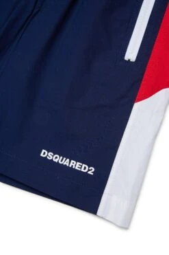 DSQUARED2 Technical Cotton Tennis Shorts -Bambini Abbigliamento Negozio DQ2832D0A8CDQ880 04