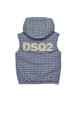 DSQUARED2 Reversible Padded Vest With DSQ2 Logo -Bambini Abbigliamento Negozio DQ2833D0ABPDQ870 04 b6eb4e97 af63 472d bdb5 ecf31a10a49b