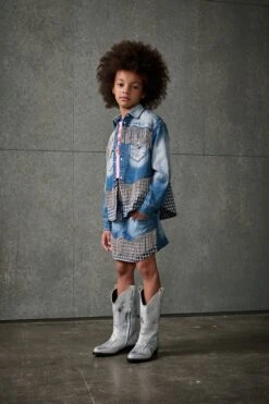 DSQUARED2 Crystal Fringed Denim Shirt