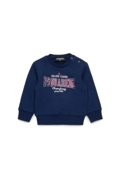DSQUARED2 Crew-neck Sweatshirt With College Print