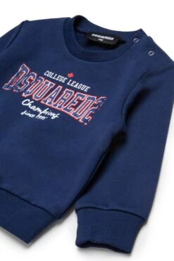 DSQUARED2 Crew-neck Sweatshirt With College Print -Bambini Abbigliamento Negozio DQ2861D0ACCDQ880 03 a4e646b6 5772 4bc3 a04c 8c3faebd7ecf