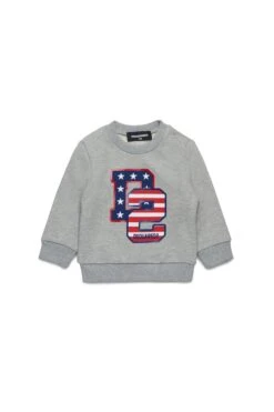 DSQUARED2 Crew-neck Sweatshirt With D2 USA Print