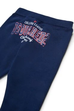 DSQUARED2 Fleece Jogger Pants With College Print -Bambini Abbigliamento Negozio DQ2867D0ACCDQ880 04
