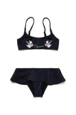 DSQUARED2 Birds Print Bikini Swimsuit