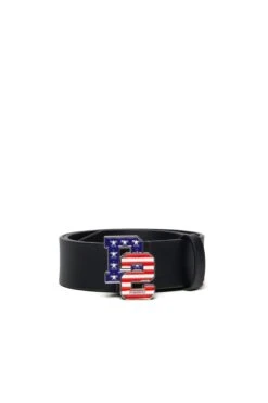DSQUARED2 D2 USA Leather Belt With Buckle