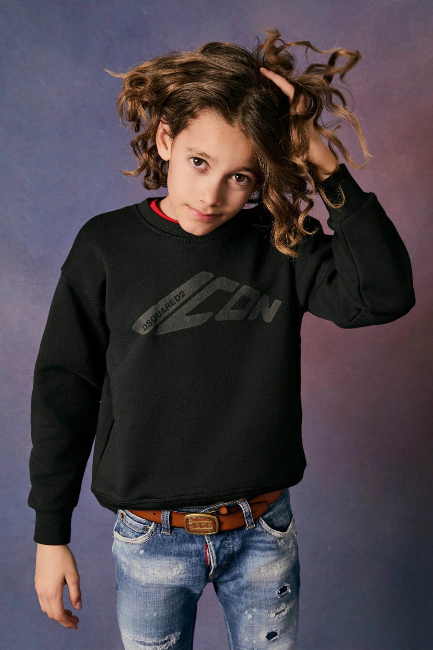 DSQUARED2 Icon New Generation Branded Crew-neck Sweatshirt 1 DSQUARED2 Icon New Generation Branded Crew-neck Sweatshirt