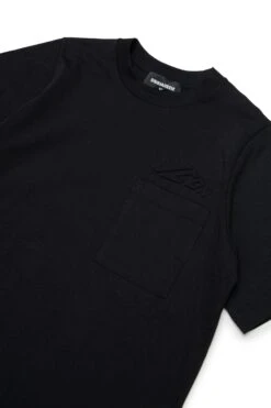 DSQUARED2 T-shirt With Pocket And Logo Branded Icon New Generation -Bambini Abbigliamento Negozio DQ2938D0015DQ900 03