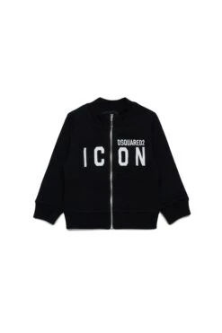 DSQUARED2 Full-zip Sweatshirt With ICON Logo