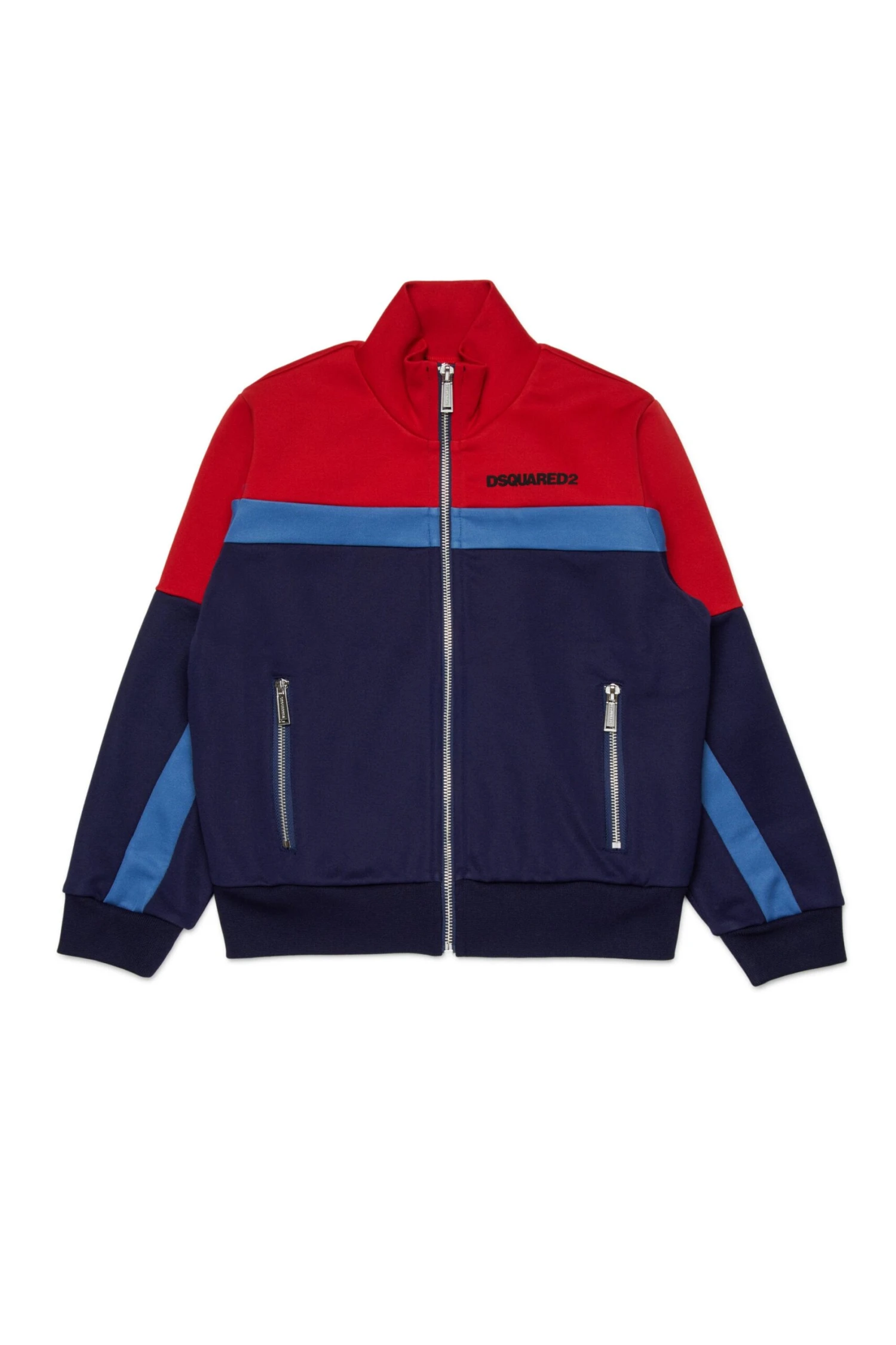 DSQUARED2 Full Zipper Neoprene Colorblock Sweatshirt 2 DSQUARED2 Full Zipper Neoprene Colorblock Sweatshirt - immagine 2