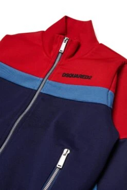 DSQUARED2 Full Zipper Neoprene Colorblock Sweatshirt 8 DSQUARED2 Full Zipper Neoprene Colorblock Sweatshirt -Bambini Abbigliamento Negozio DQ2998D0AFGDQ864 03