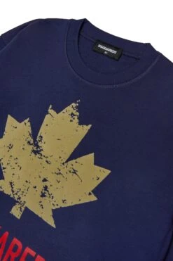 DSQUARED2 Sport Logo Crewneck Sweatshirt -Bambini Abbigliamento Negozio DQ3005D00ZFDQ864 03