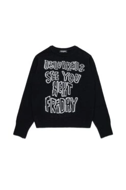 DSQUARED2 Wool-blend Pullover With Lettering