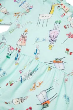Marni Rainbow Day Allover Jersey Dress -Bambini Abbigliamento Negozio M01276M00UC0M851 04