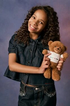 Marni Dark Denim Shirt With Rhinestones