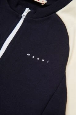 Marni Fleece Mini Dress With Colorblock Details -Bambini Abbigliamento Negozio M01304M00V00M803 04