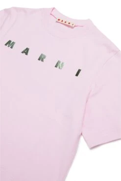 Marni Branded Cropped T-shirt -Bambini Abbigliamento Negozio M01317M00HZ0M347 03