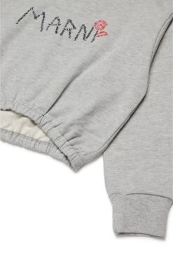 Marni Flower Branded Crew-neck Cropped Sweatshirt 8 Marni Flower Branded Crew-neck Cropped Sweatshirt -Bambini Abbigliamento Negozio M01322M00V30M903 04 12ad043e 0b88 4c39 9f48 b9f046aada3a