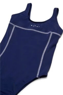 Marni One-piece Swimsuit With Institutional Logo -Bambini Abbigliamento Negozio M01348M00M20M803 03