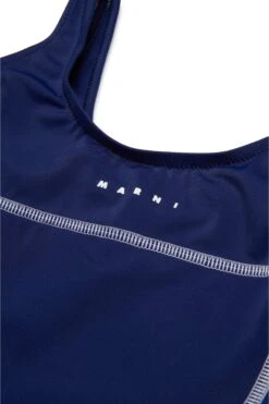 Marni One-piece Swimsuit With Institutional Logo -Bambini Abbigliamento Negozio M01348M00M20M803 04