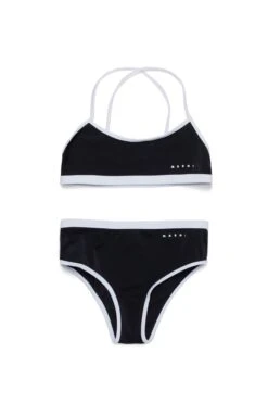 Marni Cross-over Shoulder Straps Bikini Swimming Costume