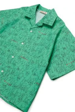 Marni Bowling Shirt In Allover Poplin Joy -Bambini Abbigliamento Negozio M01373M00U80M541 03 4f4b0883 05d3 4a07 ad43 2069babec2a3