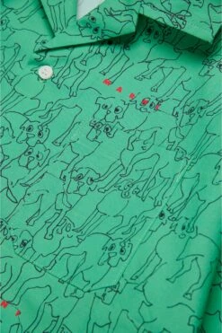 Marni Bowling Shirt In Allover Poplin Joy -Bambini Abbigliamento Negozio M01373M00U80M541 04 cf8fb62e 0e21 4713 9649 6680621429e0